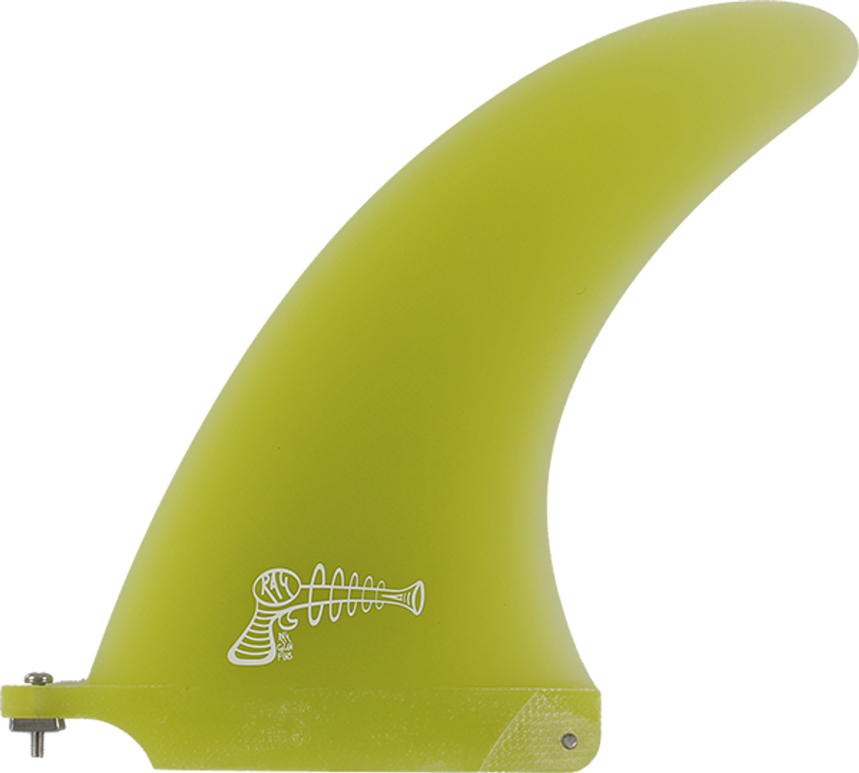 Ray Gun Fiberglass Center Fin 7.5" - Yellow
