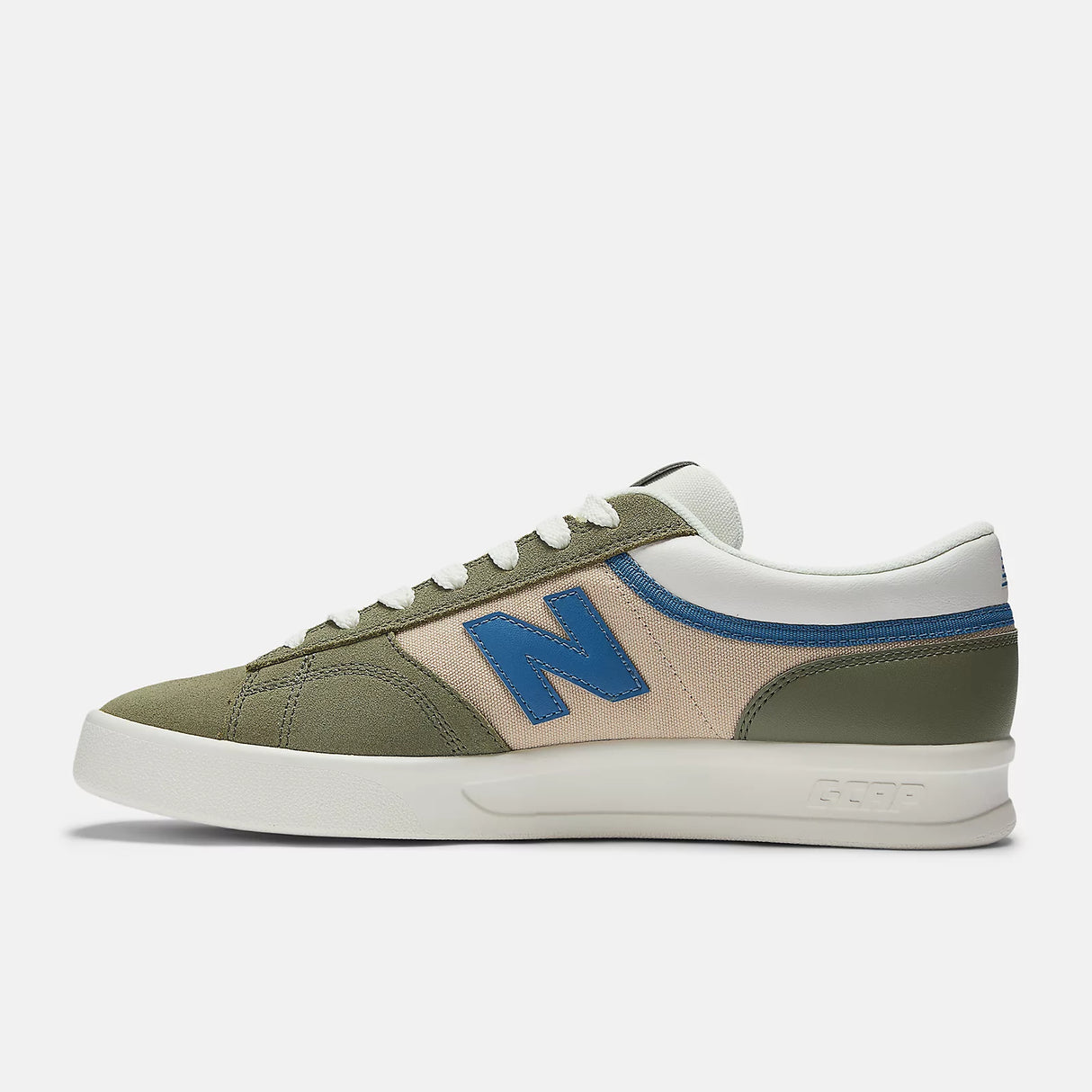 New Balance Numeric 430 Skate Shoes: Olive and Blue