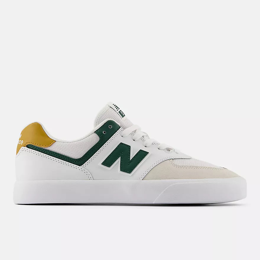NB Numeric 574 Vulc : White with Green