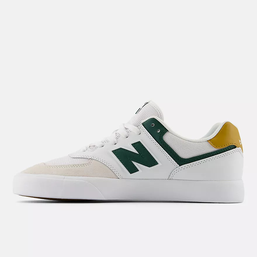 NB Numeric 574 Vulc : White with Green