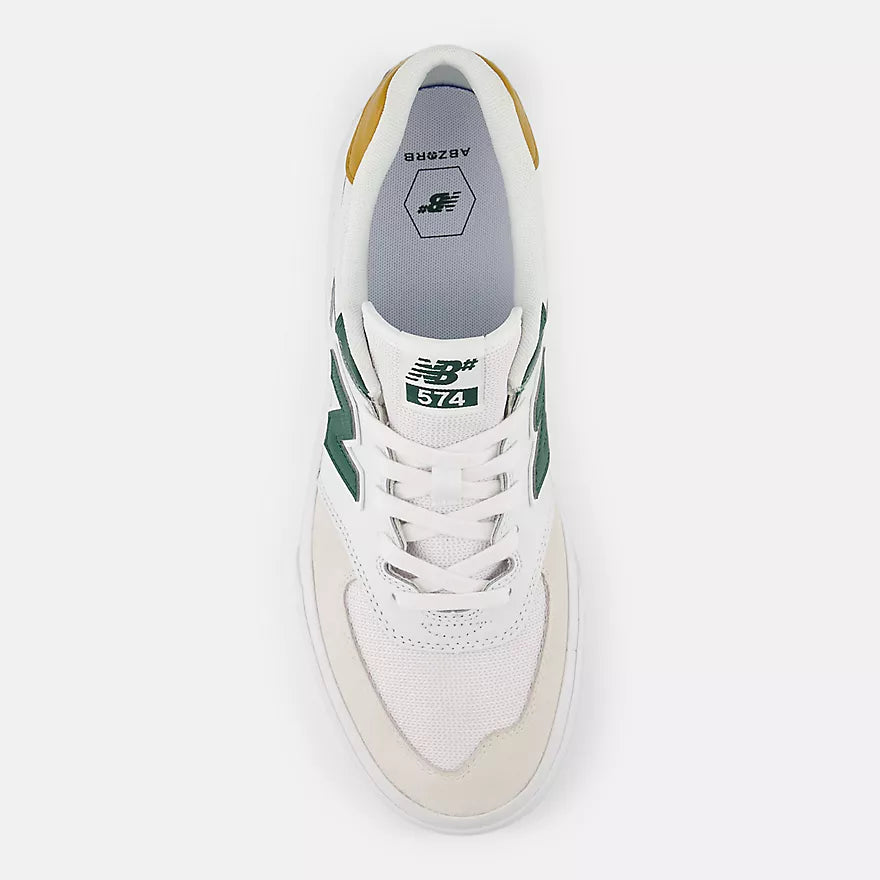 NB Numeric 574 Vulc : White with Green