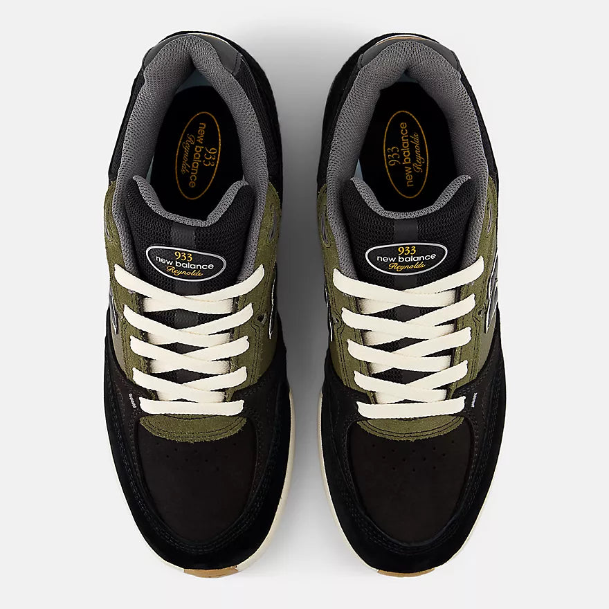 New Balance Numeric Andrew Reynolds 933 - Black with Dark Olive