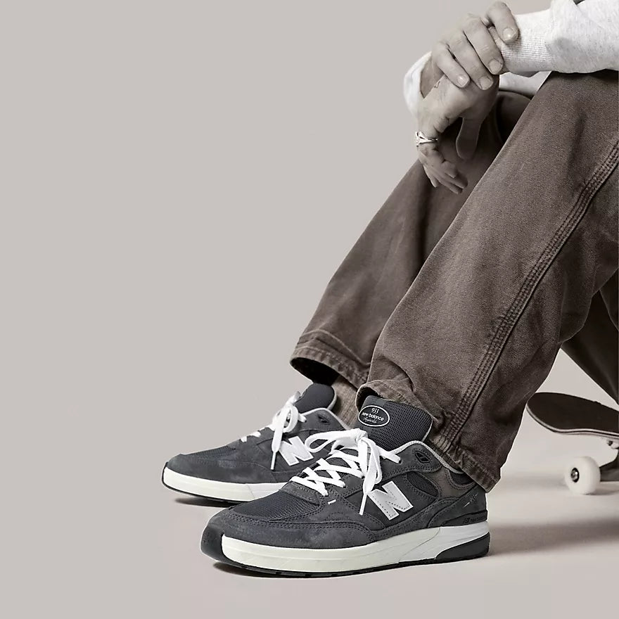 New Balance Numeric Andrew Reynolds 933 Mens Shoe - Dark Grey with White