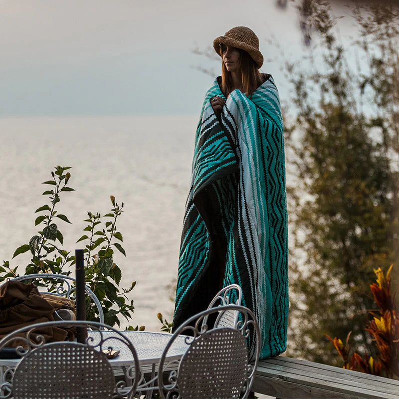 Nomadix Puffer Blanket Blanket: Baja Aqua