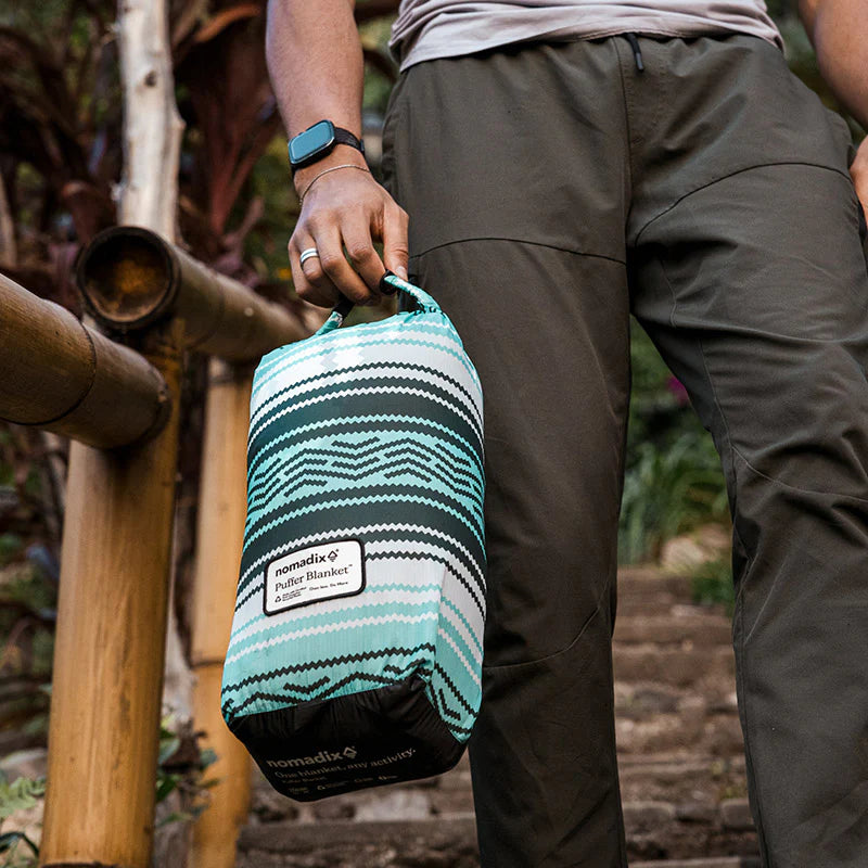 Nomadix Puffer Blanket Blanket: Baja Aqua