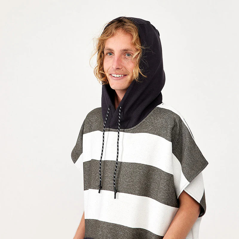 Nomadix Changing Poncho: Stripes Noll Black