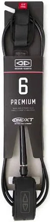 Ocean & Earth Premium Leash 6' - Black