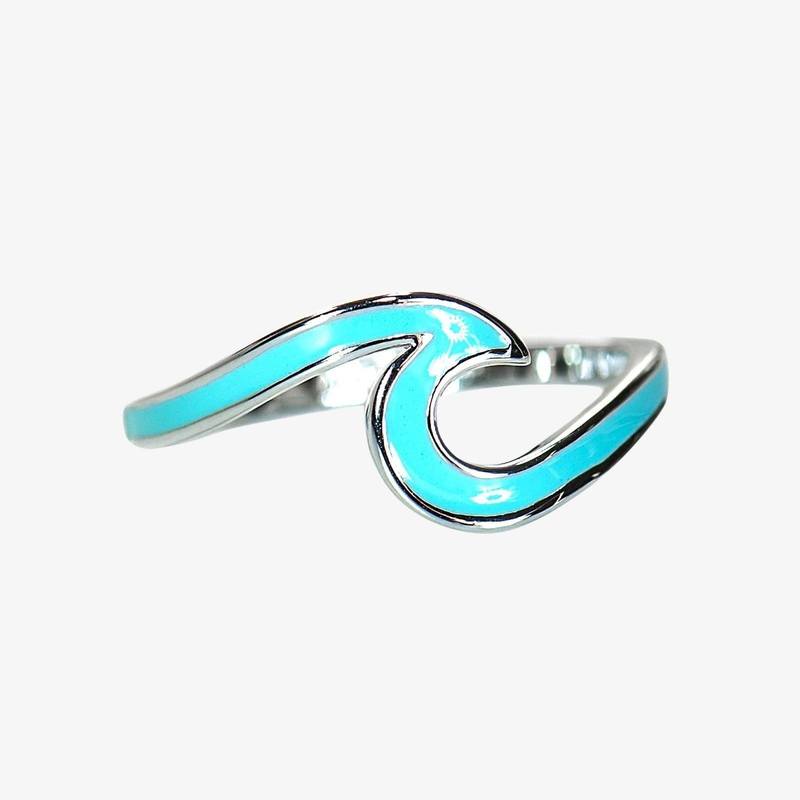 ENAMEL WAVE RING