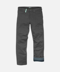 Jetty Mariner Flannel Lined Pant - Charcoal