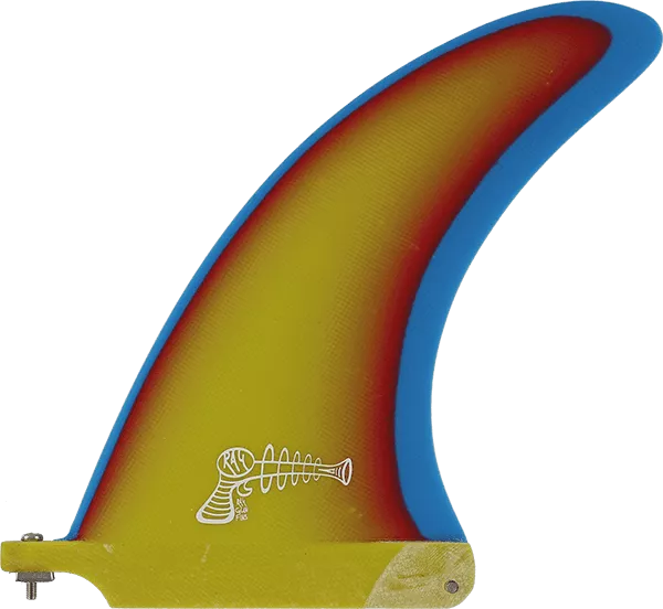 RAY GUN FIBERGLASS CENTER FIN 9.0" SUNRISE