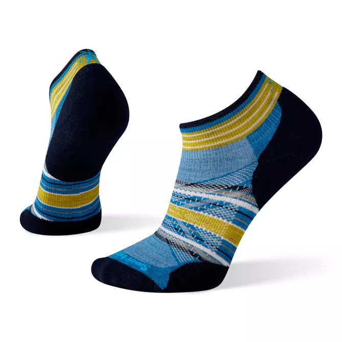Run Light Targeted Cushion Pattern Low Cut Sock - Neptune Blue