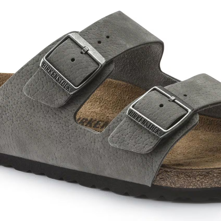 Birkenstock Arizona Leather - Desert Buck Whale Gray