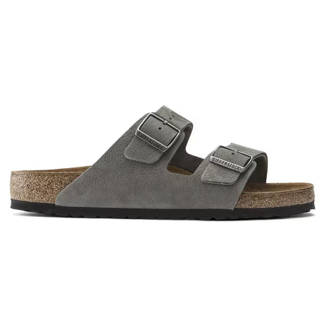 Birkenstock Arizona Leather - Desert Buck Whale Gray