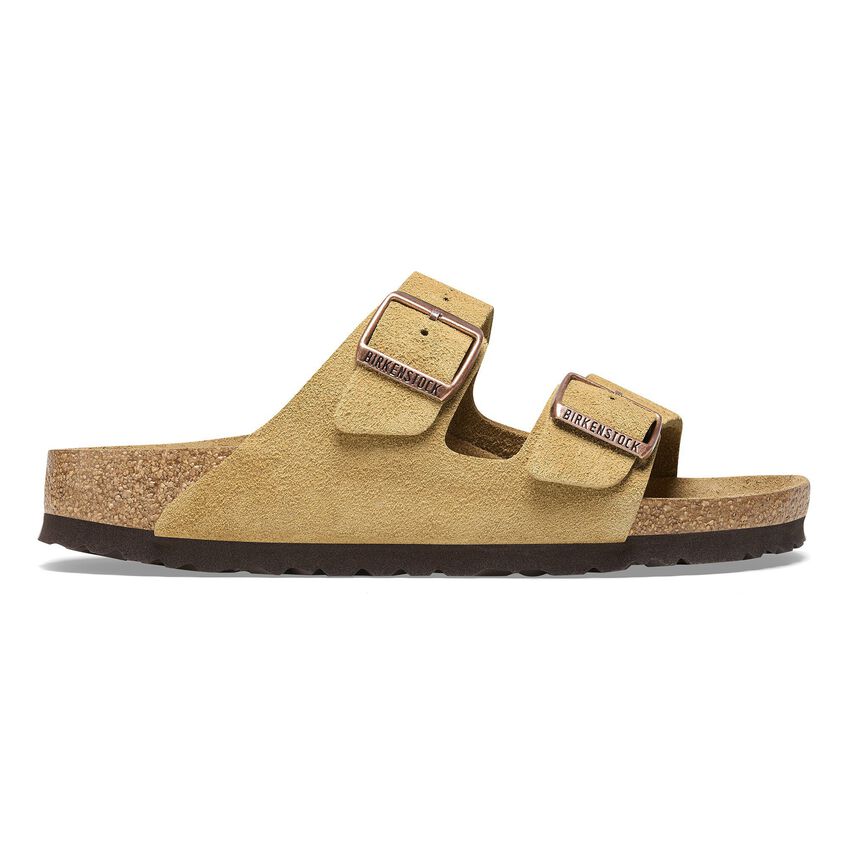 Birkenstock Arizona Suede Leather  - Latte Cream