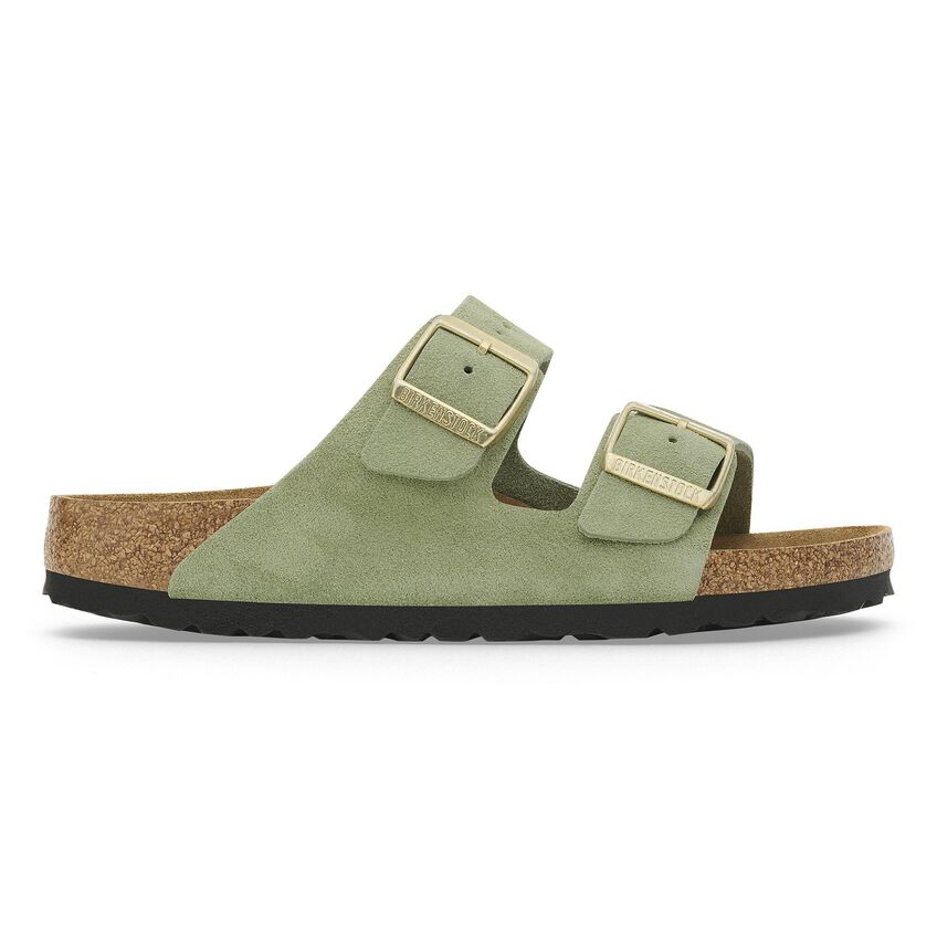 Birkenstock Arizona SFB Suede Leather  - Green Tea