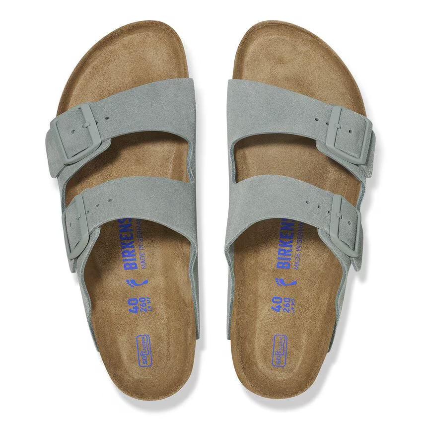 Birkenstock Arizona BS Suede - Pure Sage