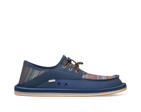 Sanuk Boatie St Print - Navy Coastal Stripe