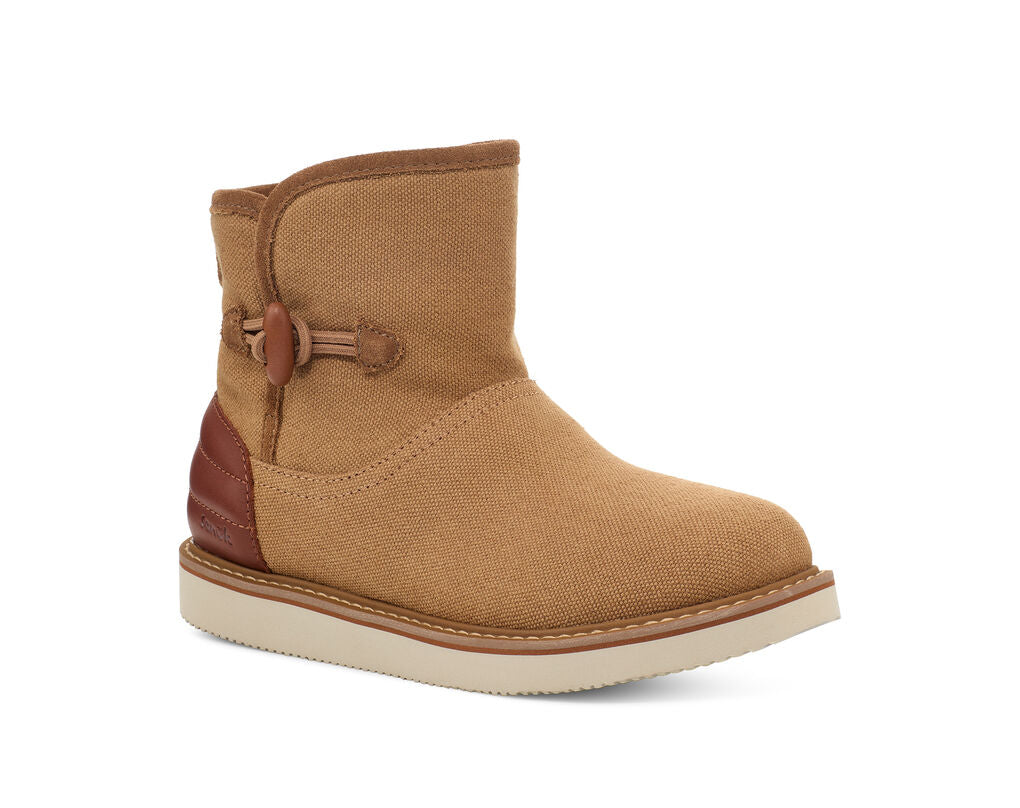 Sanuk Womens Cozy Vibe Surf Check Bootie - Tan