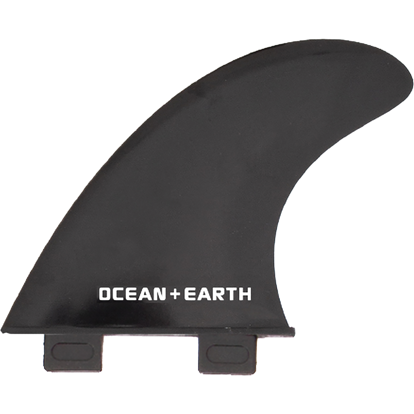 Ocean & Earth Polycarbonate Thruster Dual Tab Md Fins - Black