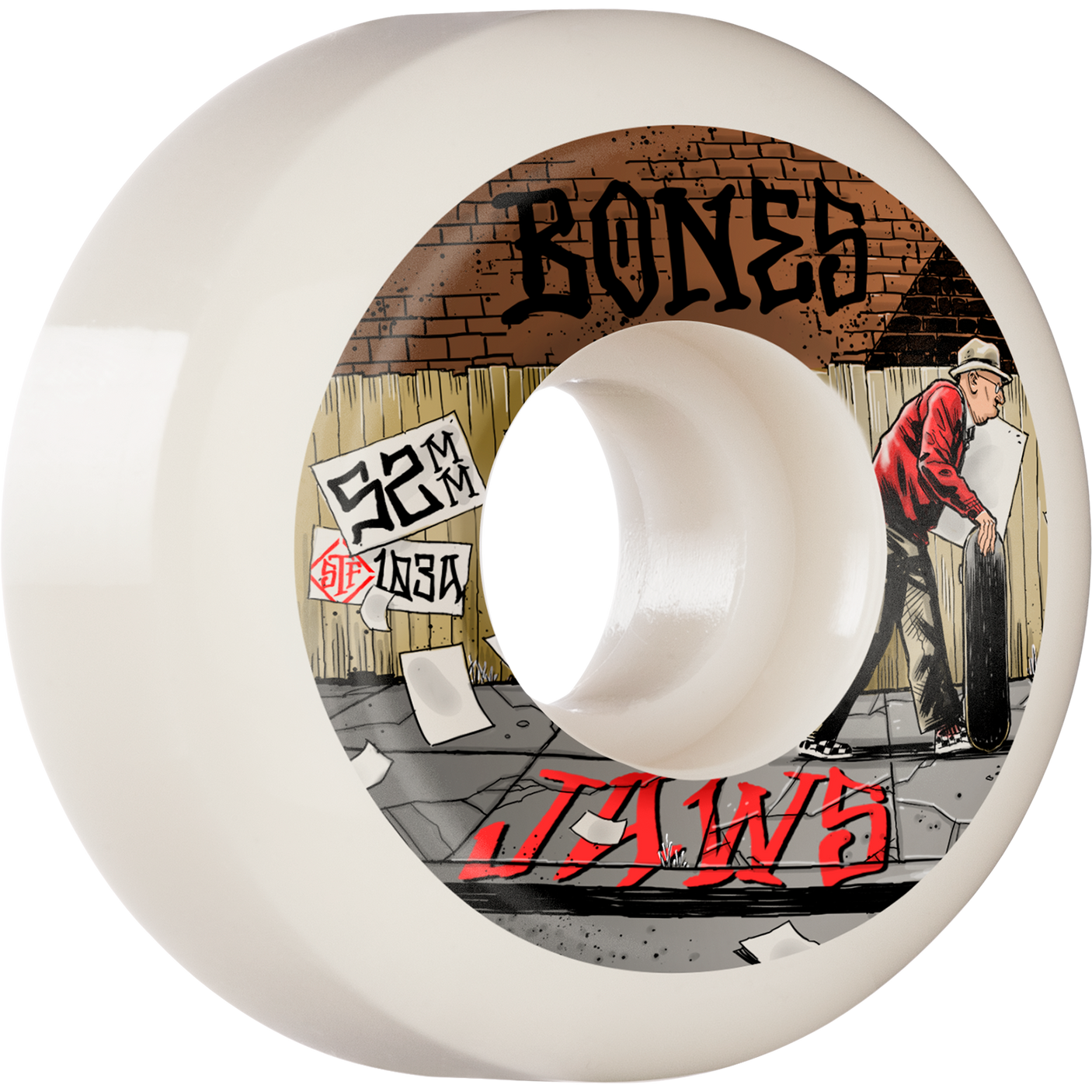 Bones 52mm STF Homoki V5 Down 4 Life Nat 103a Skateboard Wheels