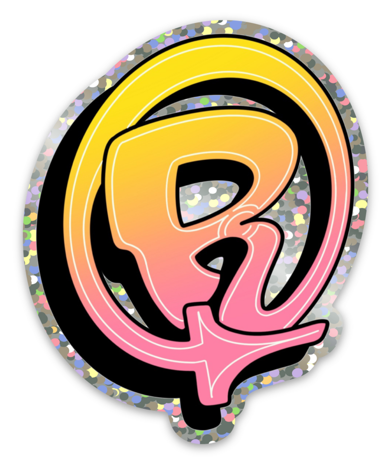 Rev Logo Glitter Sticker