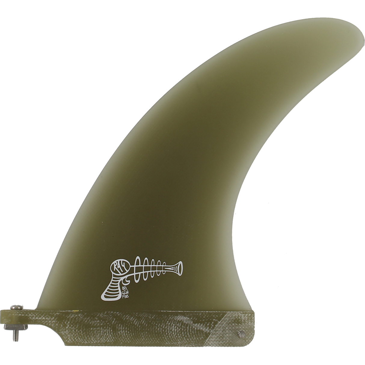 Ray Gun Fins Fiberglass Center Fin 9.0" - Smoke