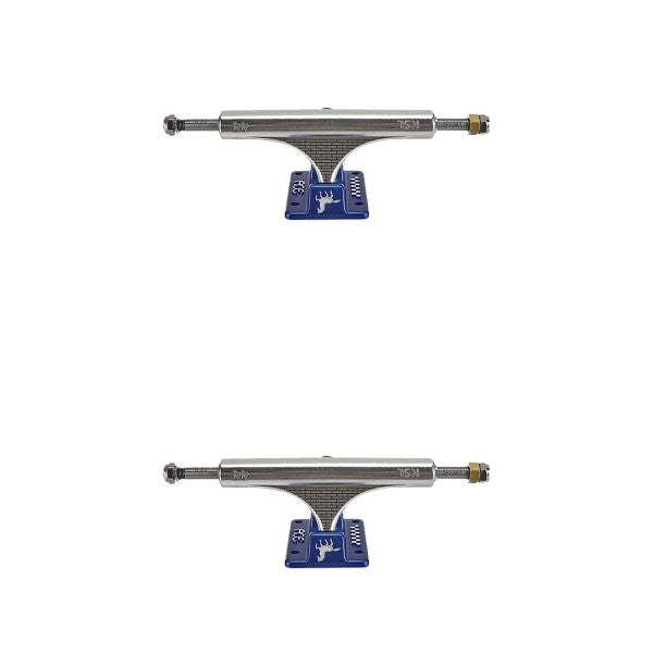Ace Trucks MFG. Kevin "Spanky" Long AF1 Hollow 44 Polished / Blue LTD Skateboard Trucks - 5.6" Hanger 8.25" Axle (Set of 2)