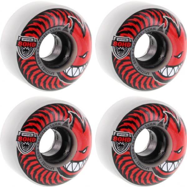 Spitfire Wheels 80HD Charger Classic Clear / Red Skateboard Wheels - 54mm 80a (Set of 4)