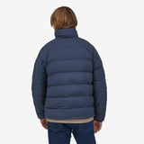 Patagonia Men's Reversible Silent Down Fleece Jacket - New Navy