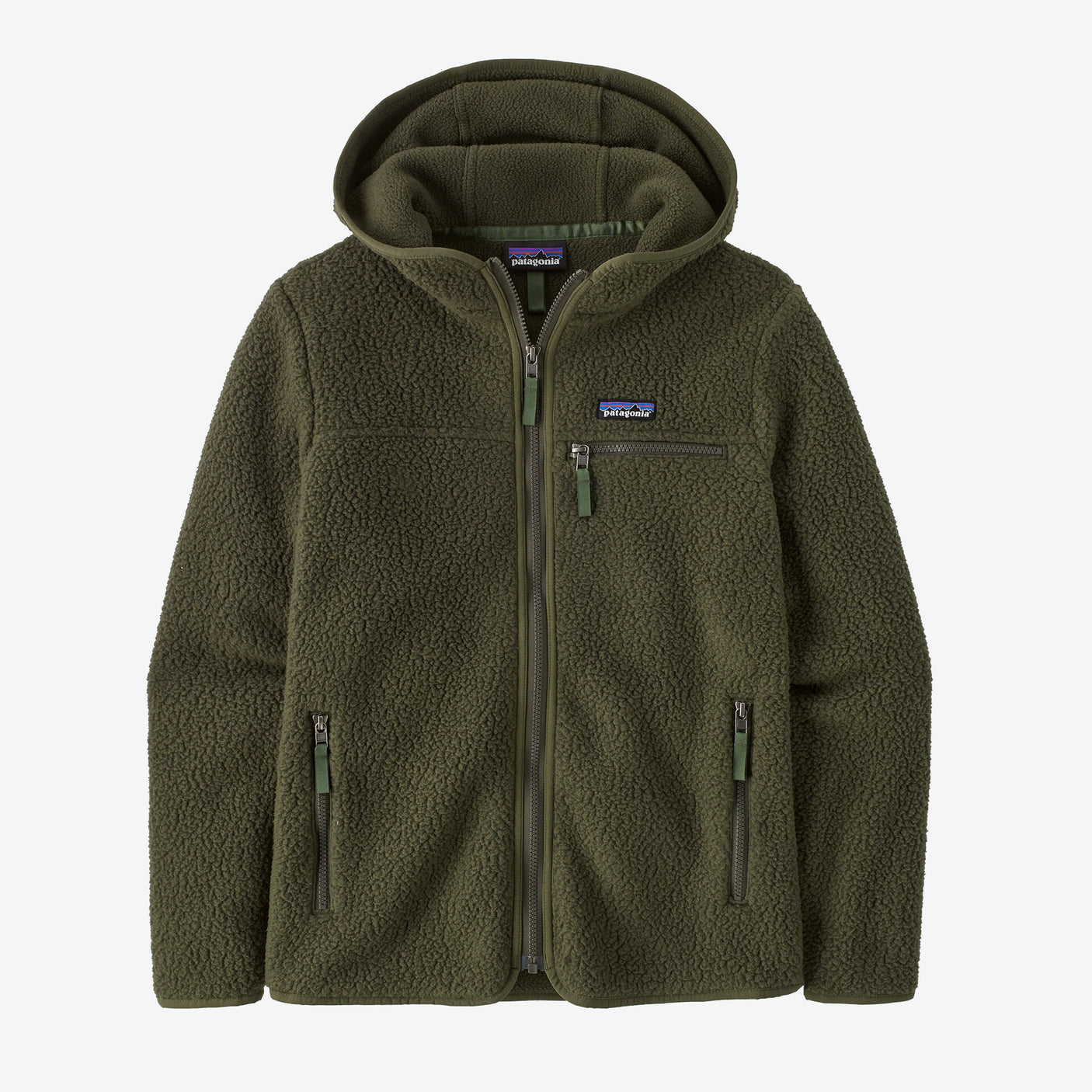 Patagonia Women's Retro Pile Fleece Hoody - Pine Needle Green