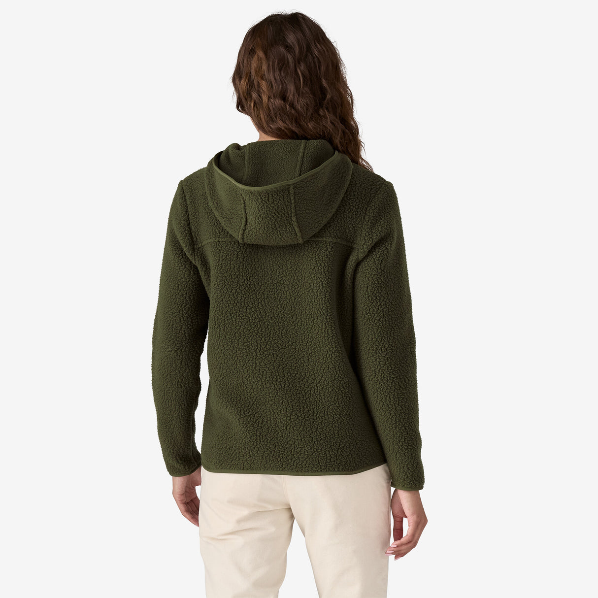 Patagonia Women's Retro Pile Fleece Hoody - Pine Needle Green