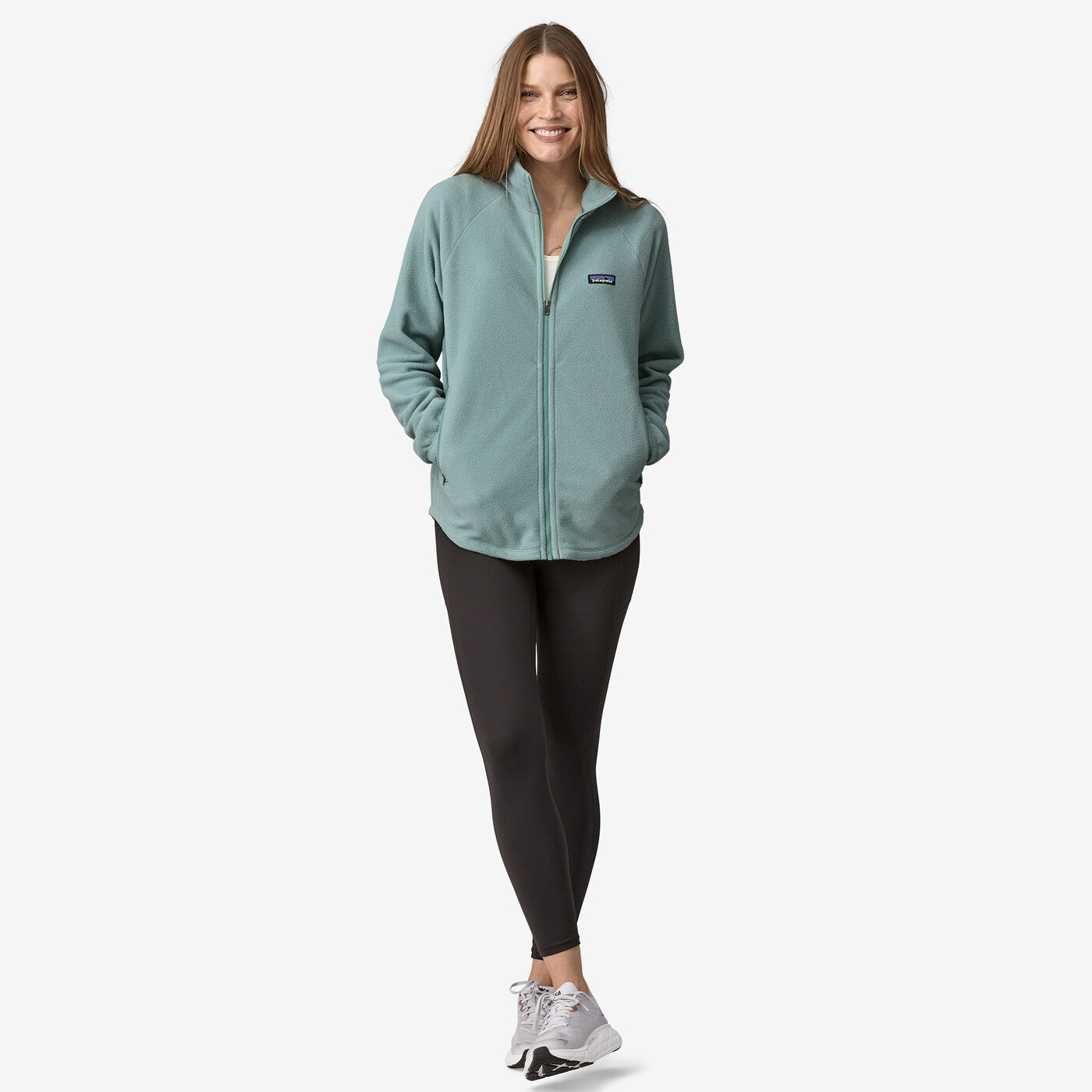 Patagonia Women's Classic Microdini Fleece Jacket-Thermal Blue