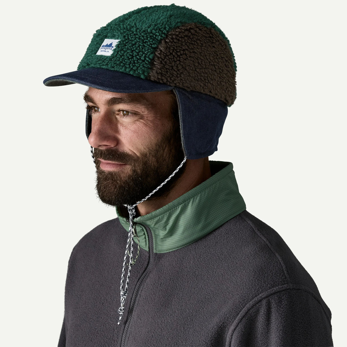 Patagonia Range Earflap Cap: Cascade Green