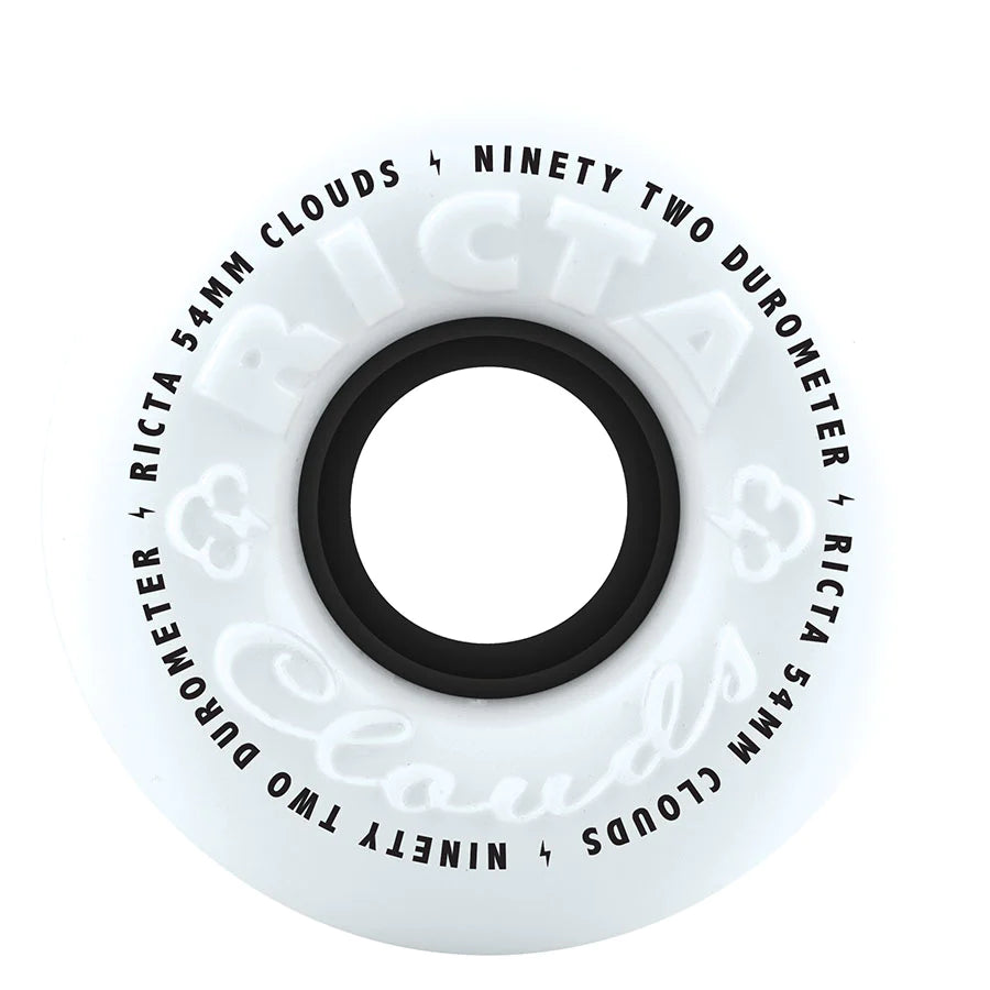 Ricta 54mm Clouds Black 92a Skateboard Wheels