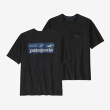 Load image into Gallery viewer, Patagonia Men&#39;s Boardshort Logo Pocket Responsibili-Tee® - Ink Black
