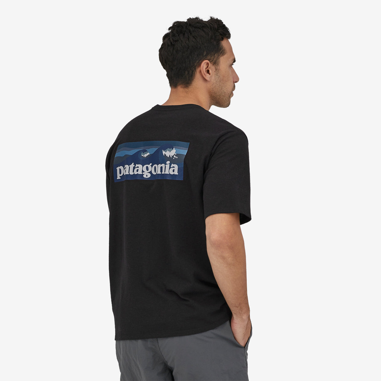 Patagonia Men's Boardshort Logo Pocket Responsibili-Tee® - Ink Black