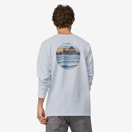 Patagonia Men's Long-Sleeved Skyline Stencil Responsibili-Tee®