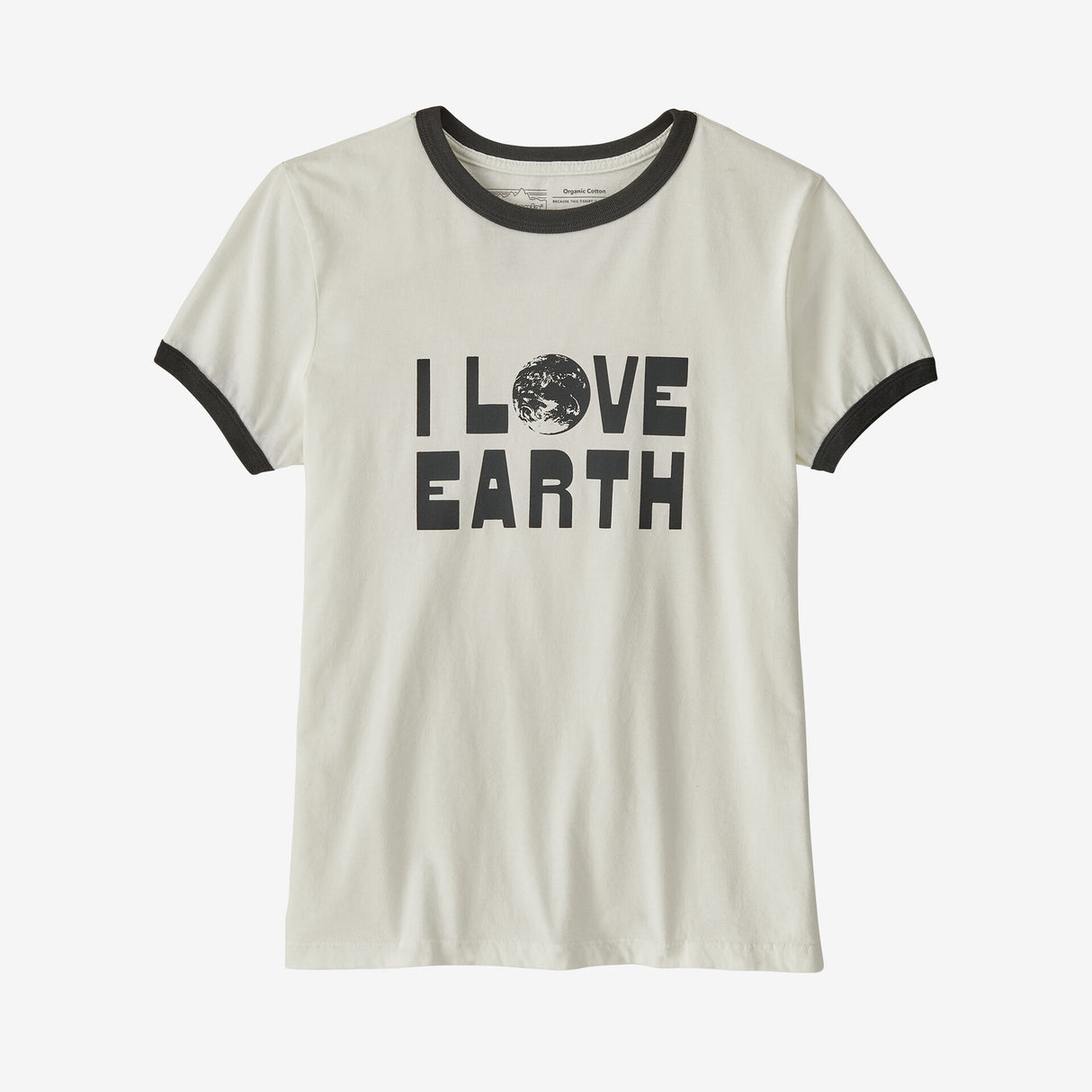 Patagonia Women's Earth Love Organic Ringer Tee - Birch White