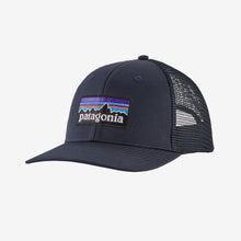 Load image into Gallery viewer, Patagonia P-6 Logo Trucker Hat - Navy Blue
