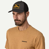 Patagonia Flying Fish LoPro Trucker Hat: Ink Black