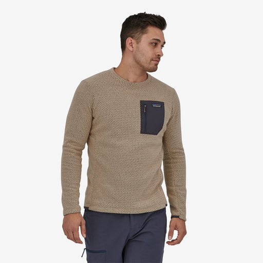 Patagonia Men's R1® Air Crewneck Pullover Oar Tan