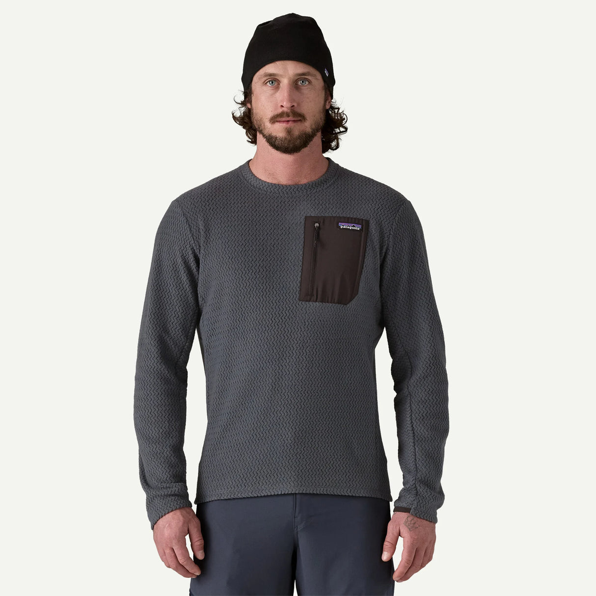 Patagonia Men's R1® Air Fleece Crewneck Smolder Blue