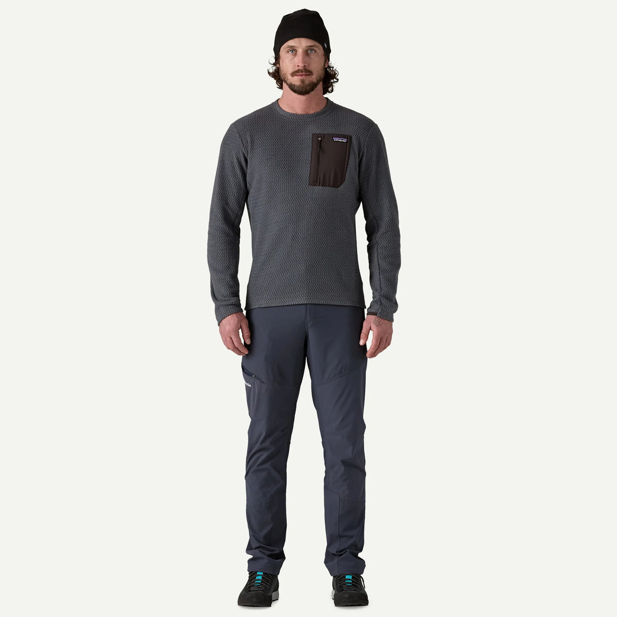 Patagonia Men's R1® Air Fleece Crewneck Smolder Blue