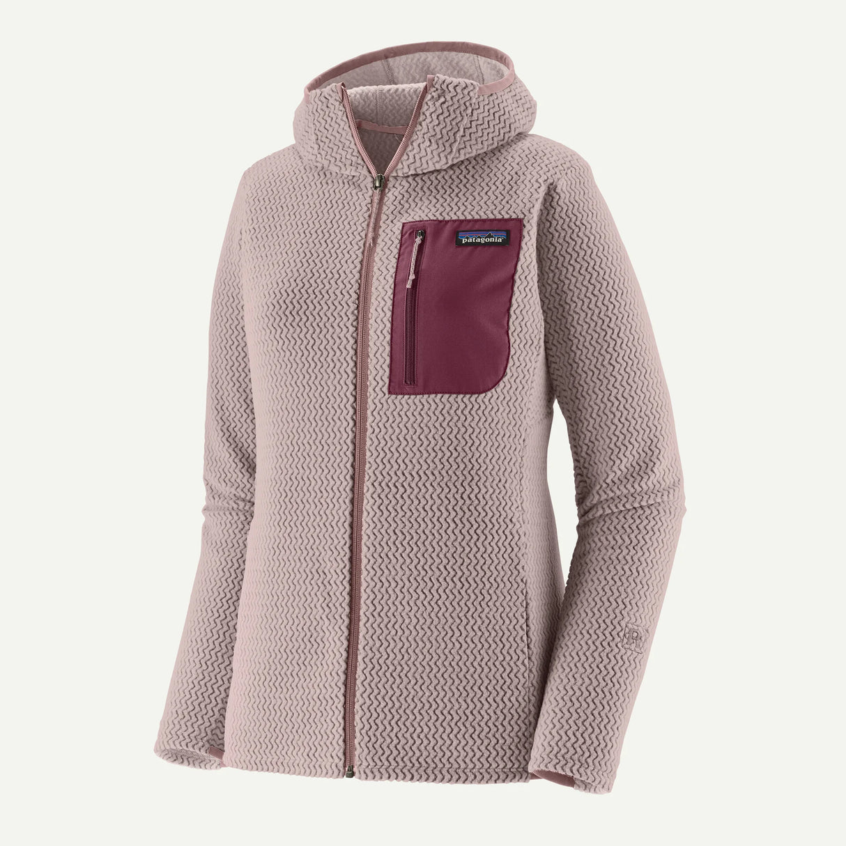 Patagonia W's R1® Air Fleece Full-Zip Hoody - Stingray Mauve