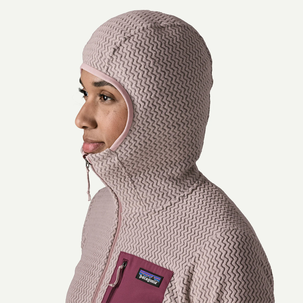 Patagonia W's R1® Air Fleece Full-Zip Hoody - Stingray Mauve