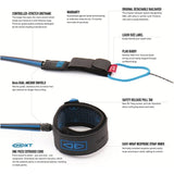 Ocean & Earth One XT Premium Leash 7' - Black/Blue