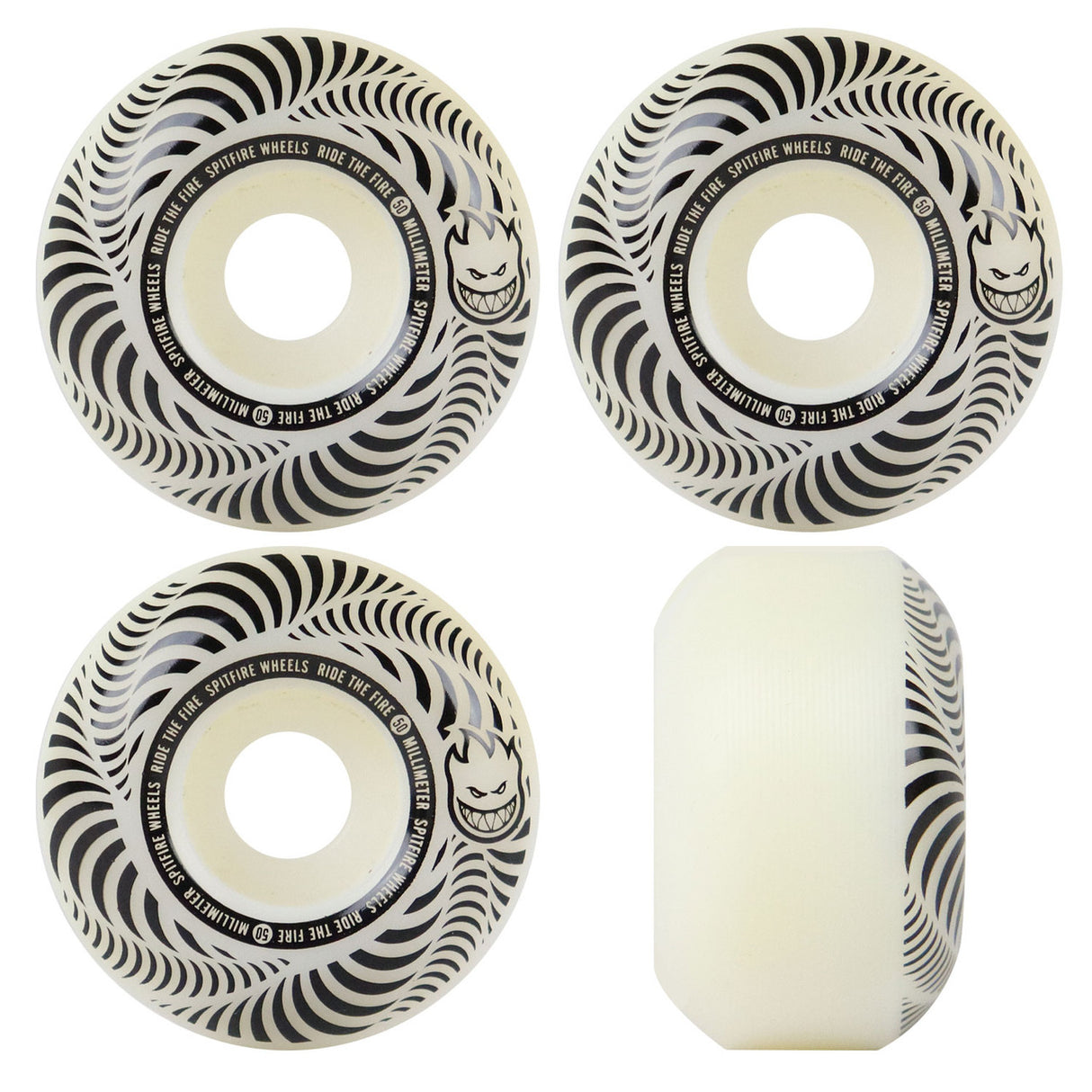 Spitfire Skateboard Wheels 50mm Flash Point Classic Natural 99A