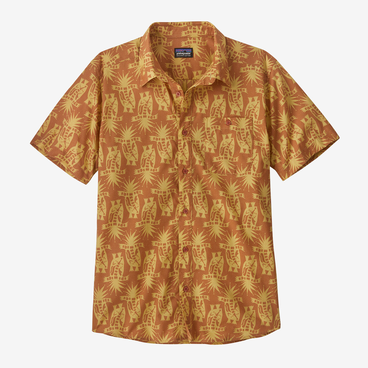 Patagonia Men's Go To Shirt - Skunks Sienna Clay