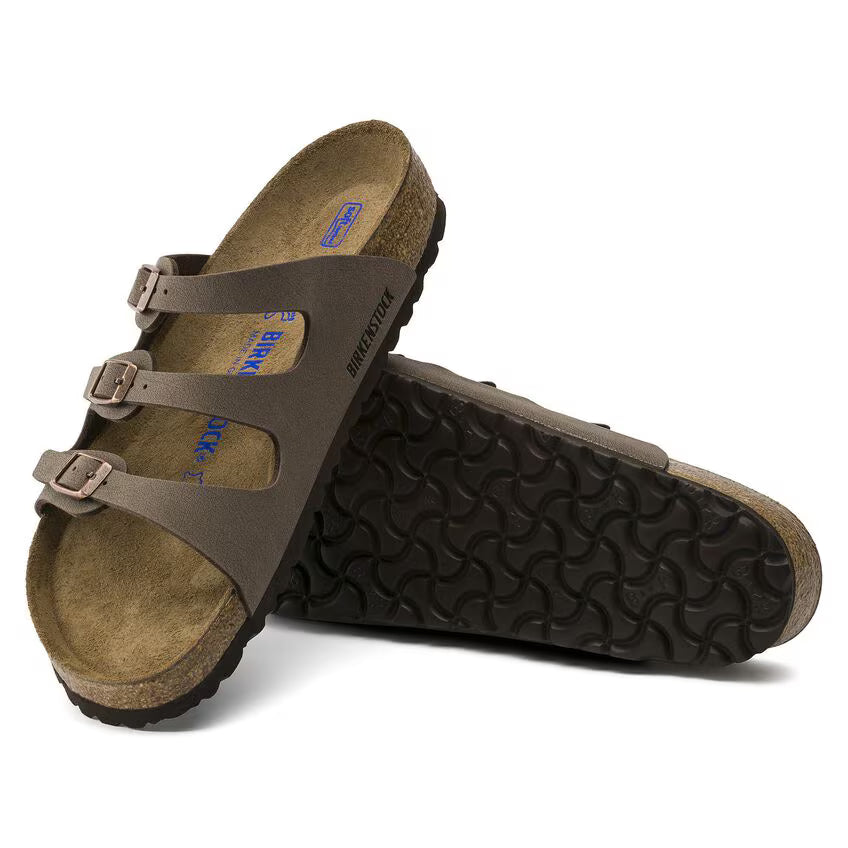 Birkenstock Florida Soft Footbed Birkibuc - Mocha