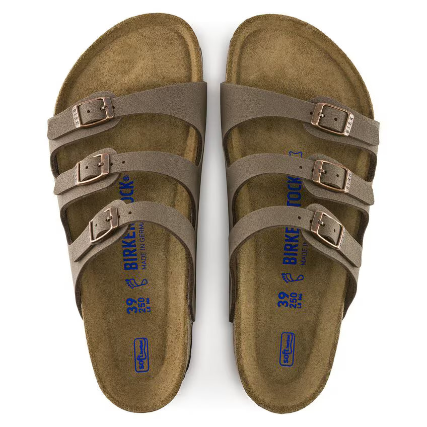 Birkenstock Florida Soft Footbed Birkibuc - Mocha